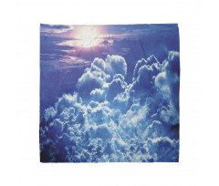 Blue Cloudy Sky Sunrise Photo Bandana