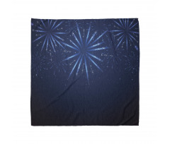 Fireworks at Night Sky Bandana