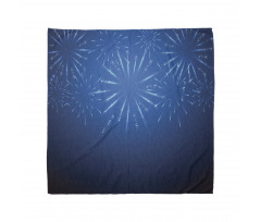 Celebration Elements on Blue Bandana