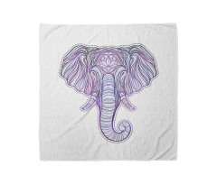 Vivid Elephant and Beads Bandana