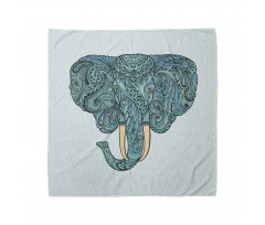 Elephant Head Motif Pattern Bandana