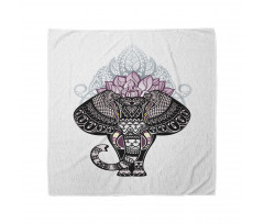 Elephant with Floral Crown Bandana