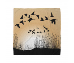 Reeds Silhouettes in the Sky Bandana