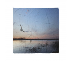 Geese Flying Across Wild Lake Bandana