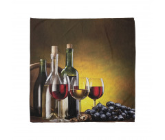 Grapes Bottles and Glasses Bandana