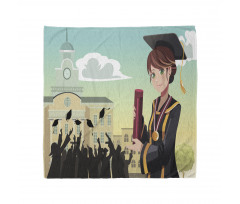 Girl Holding Diploma Bandana