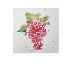 Splashed Watercolor Fruits Bandana