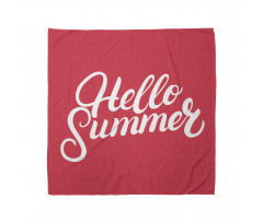 Kaligrafi Bandana Hello Summer Yazılı Modern ve Havalı İkon