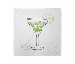 Cocktail Glass with Limes Bandana