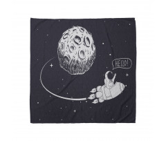 Hello Moon Astronaut Rocket Bandana