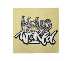 Hello World Graffiti Hearts Bandana