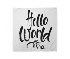 Hello World Tree and Words Bandana