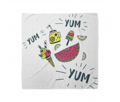 Summer Tastes and Lettering Bandana