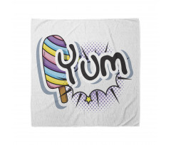 Pop Art Style Childish Wording Bandana