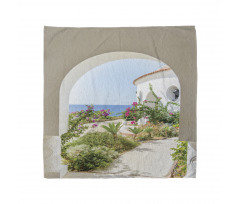 Plants Flowers Sea Panorama Bandana