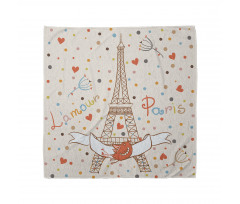 Eiffel Love Birds Bandana