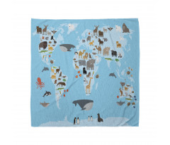 Guide Animals World Map Bandana