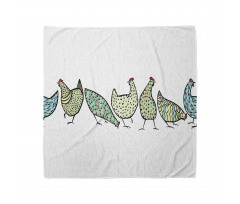 Farm Hen with Ornaments Bandana