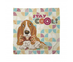 Basset Hound Dog with Bow Bandana