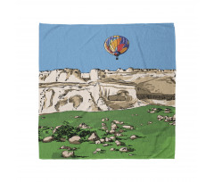 Mountains and Air Balloon Bandana