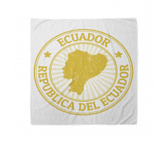 Retro Republica Del Ecuador Bandana