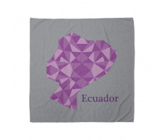 Polygonal Cartography Print Bandana