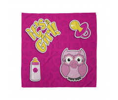 Girl Baby Owl Bottle Bandana