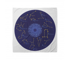 Round Shape Astrology Map Bandana