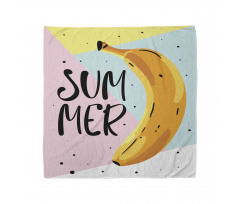 Banana on Pastel Geometric Bandana