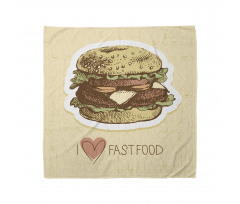 Grunge Retro Fast Food Bandana