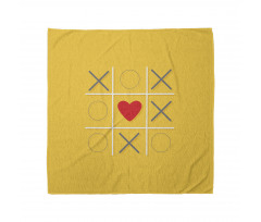 Tic Tac Toe Inspired Love Win Bandana