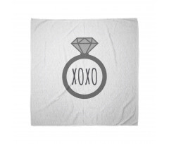 Wedding Ring Proposal Kisses Bandana