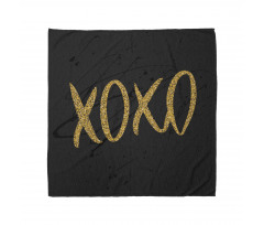 Romance Love Kisses Dark Print Bandana