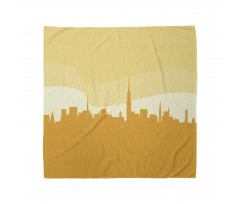 Panoramic Silhouette Cityscape Bandana