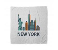 Simple New York Text Landmarks Bandana