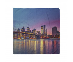 Manhattan Vivid Dusk Skyline Bandana