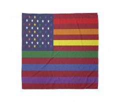 Gay Concept American Flag Bandana