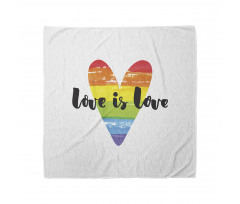 Love is Love Rainbow Heart Bandana