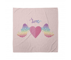 Love Heart Rainbow Wings Bandana