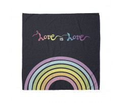 Love is Love Rainbow Lines Bandana