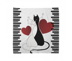 Romantic Couple Pet Kitten Bandana