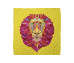 Modern Bandana Geometrik Aslan Desenli