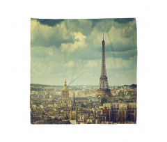 Gökyüzü Bandana Retro Paris Temalı