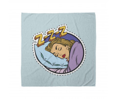 Comic Book Sleeping Girl Bandana