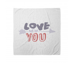 Valentines Day Theme Words Bandana