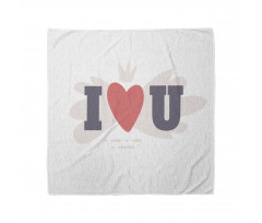 I Heart You Simple Pictogram Bandana