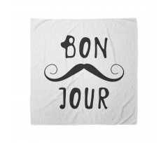 Manly Mustache and Bonjour Bandana