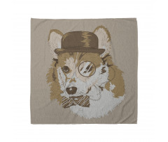 Vintage Bandana Retro Köpek Desenli