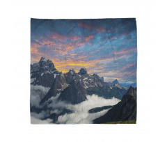 Alpine Clouds Foggy Bandana