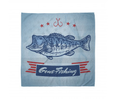 Throat Fish USA Flag Bandana